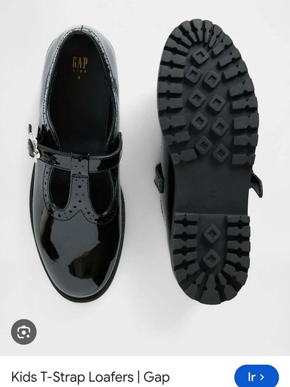 GAP Kids  T .Trap Loafers   With a Floral Buckle Very Cute